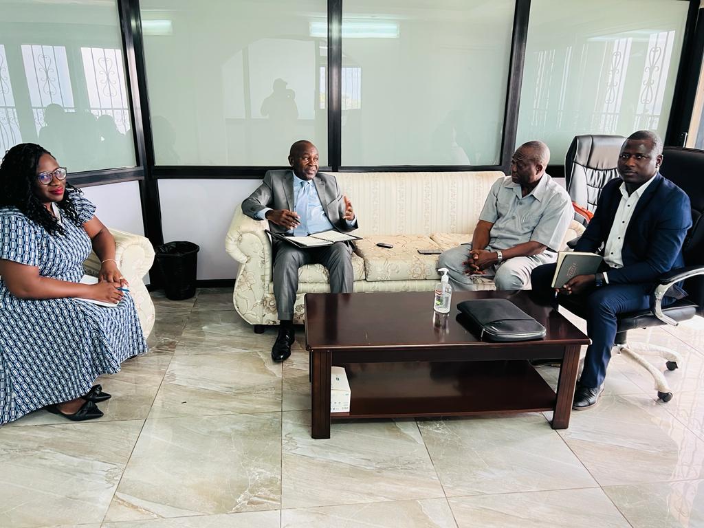 Founder Ubald Tamoufe in a working meeting